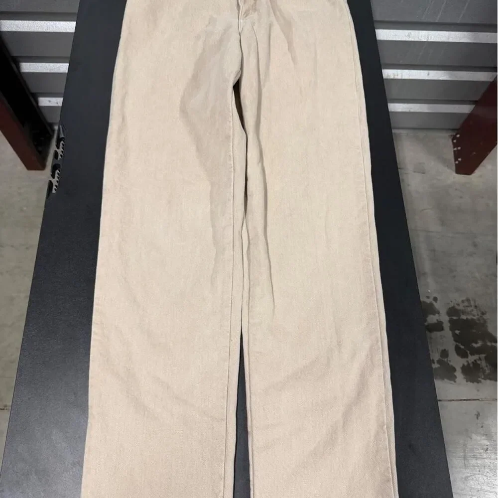 Llbean Women's Tan and Cream Jeans